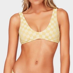 billabong storm cutaway bralet swim top